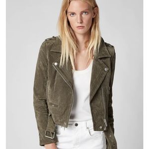 Blank NYC Olive Suede Jacket